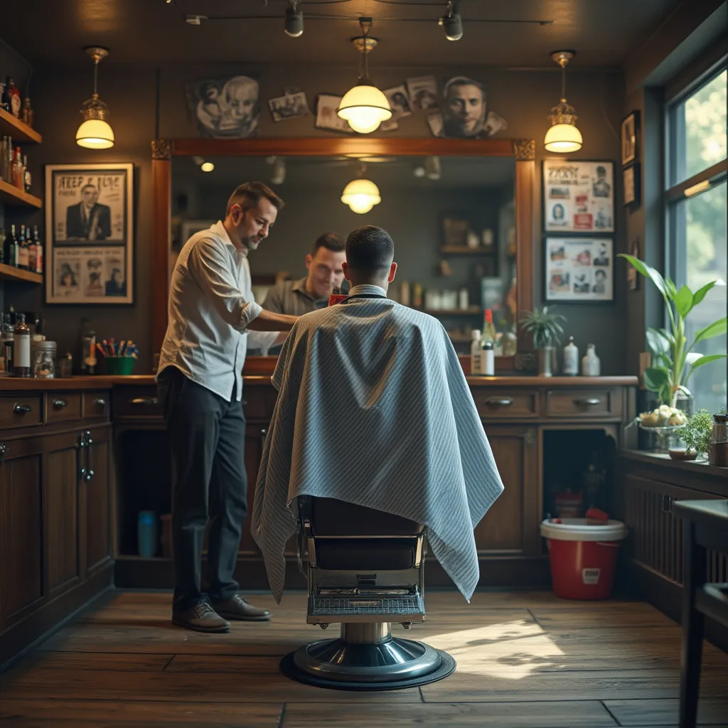 Corte moderno en Barbería Real