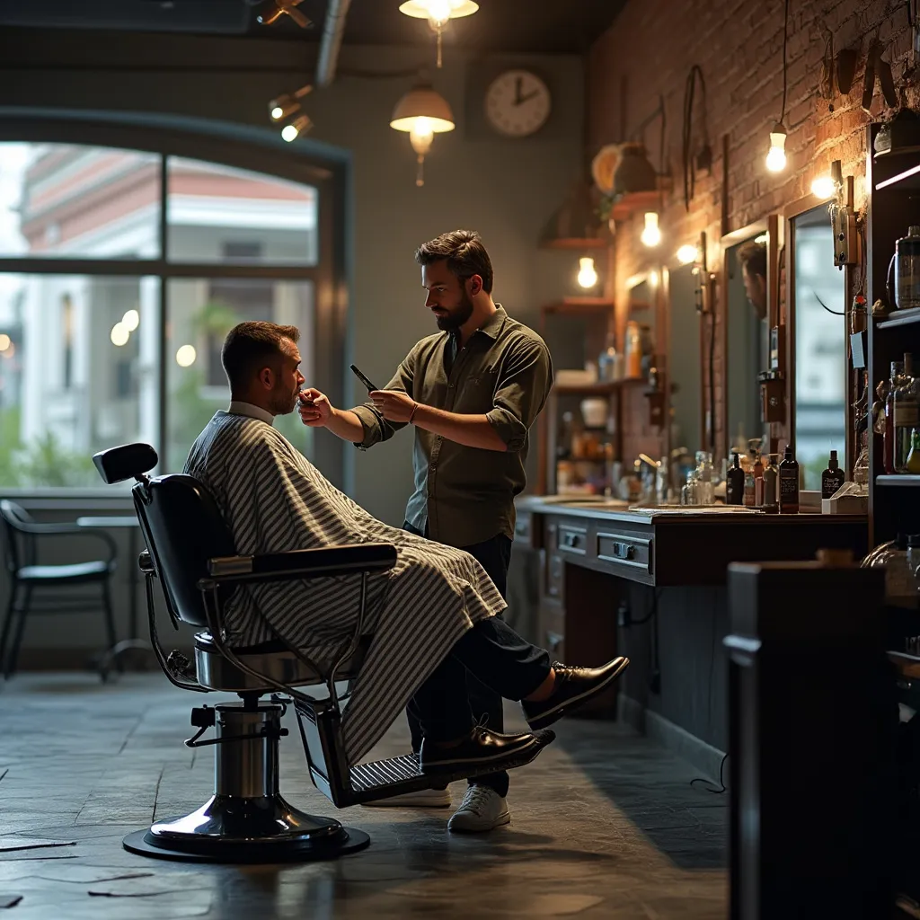 Clientes satisfechos en Barbería Real